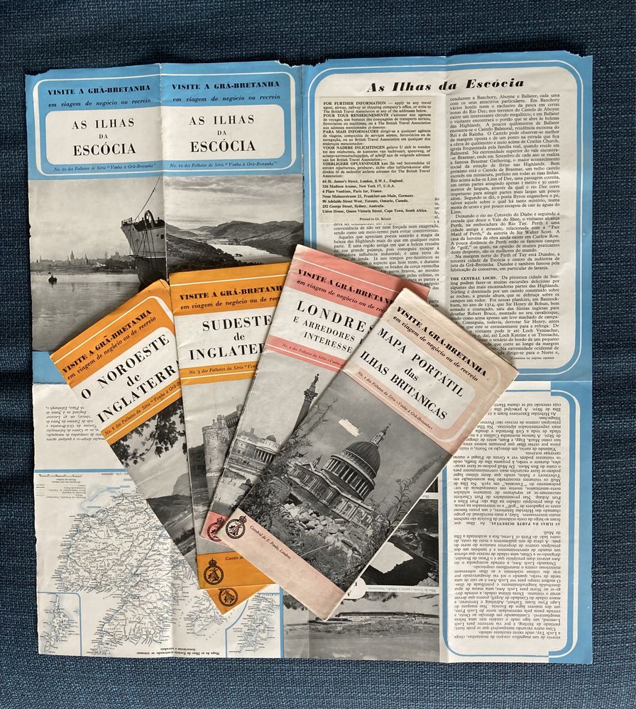 Folhetos turísticos — Grâ-Bretanha e Irlanda do Norte — 1940s