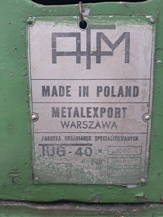 Tokarka tug 40x1500 tur tum tue tuc tud tokarnia do metalu