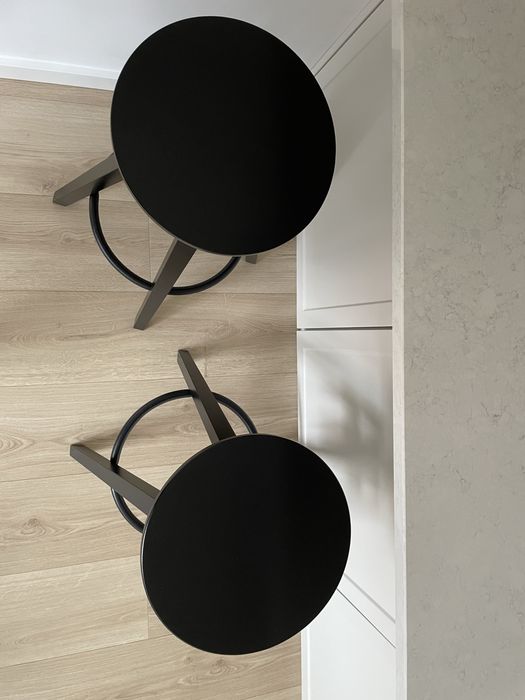 Stołek barowy Dalfred IKEA czarny