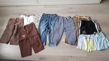 Spodnie krótkie,długie r.80-86 10sztuk paka