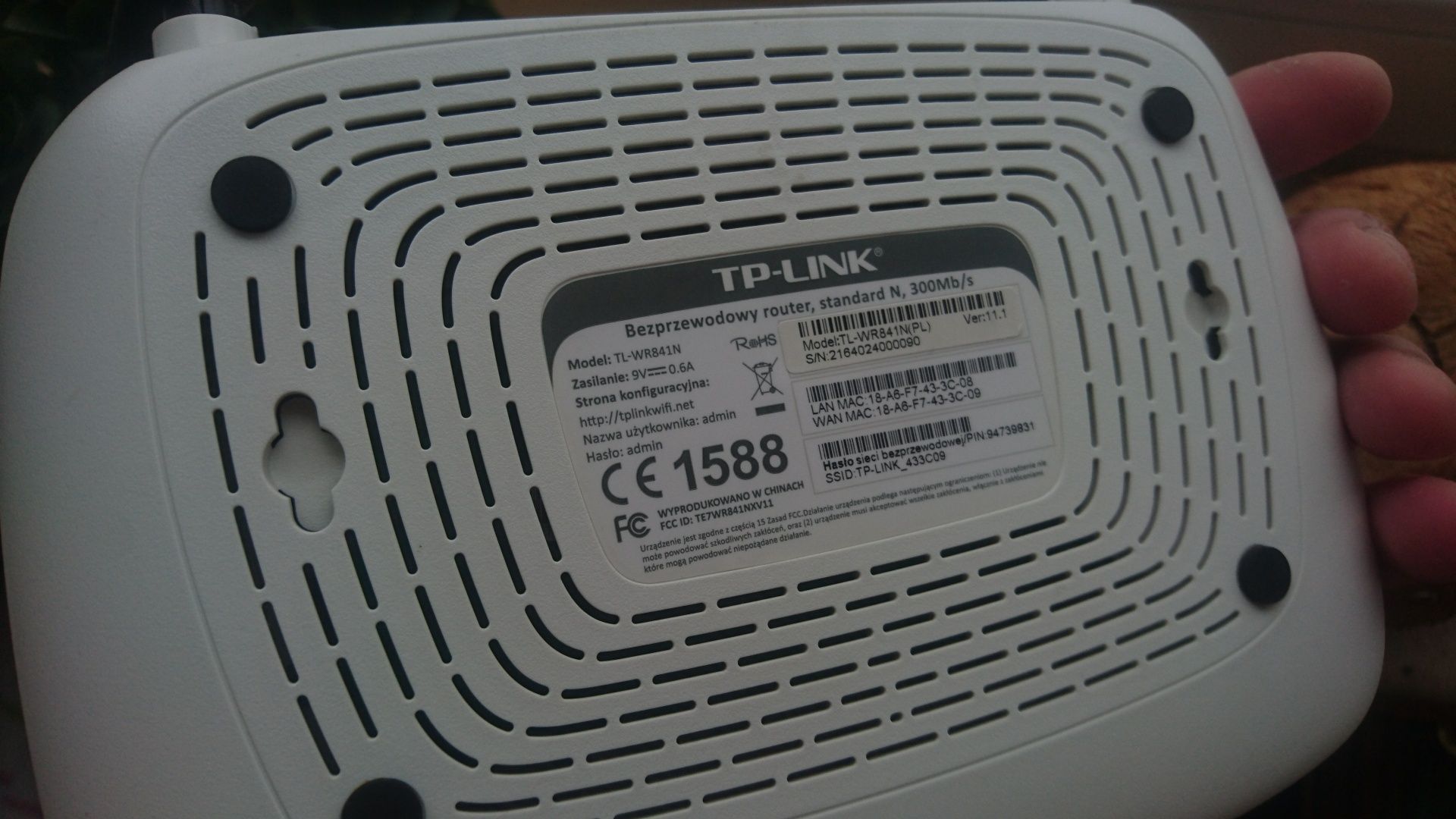 Router TP-Link TL-WR841N 300Mb/s, kontrola rodzicielska