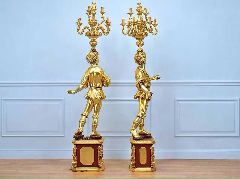 Антикварні італійські світильники «Нубійці»