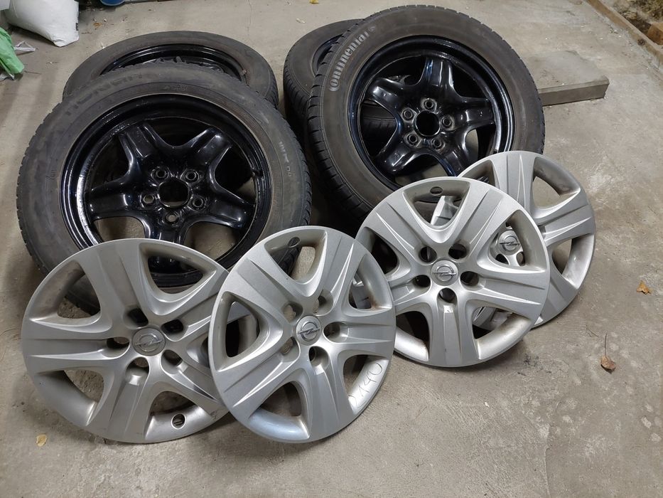 Felgi strukturalne 17, opel 5x120, opony zimowe