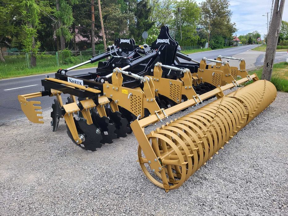 brona talerzowa hydrauliczna JANPOL SHREK 4m 560 talerz daszek 600