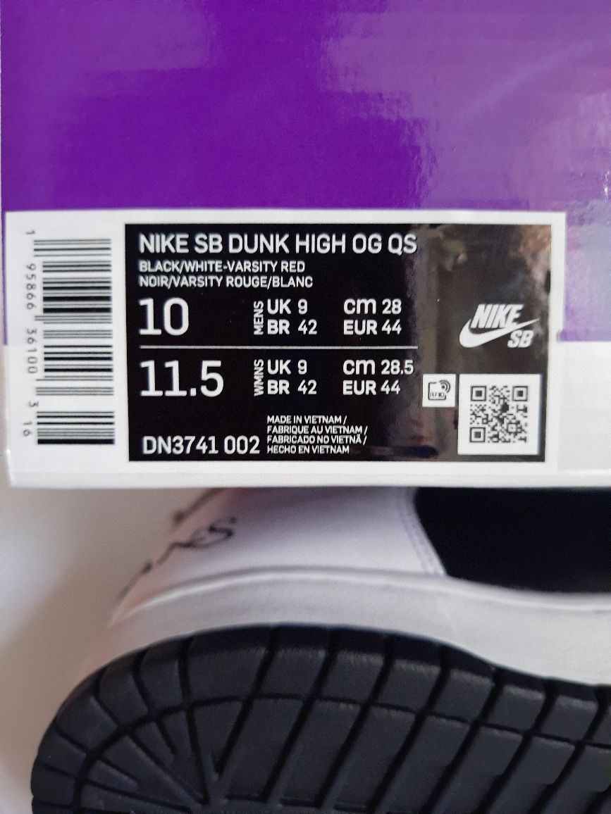 Nike SB dunk high  OG GS rozmiar 43