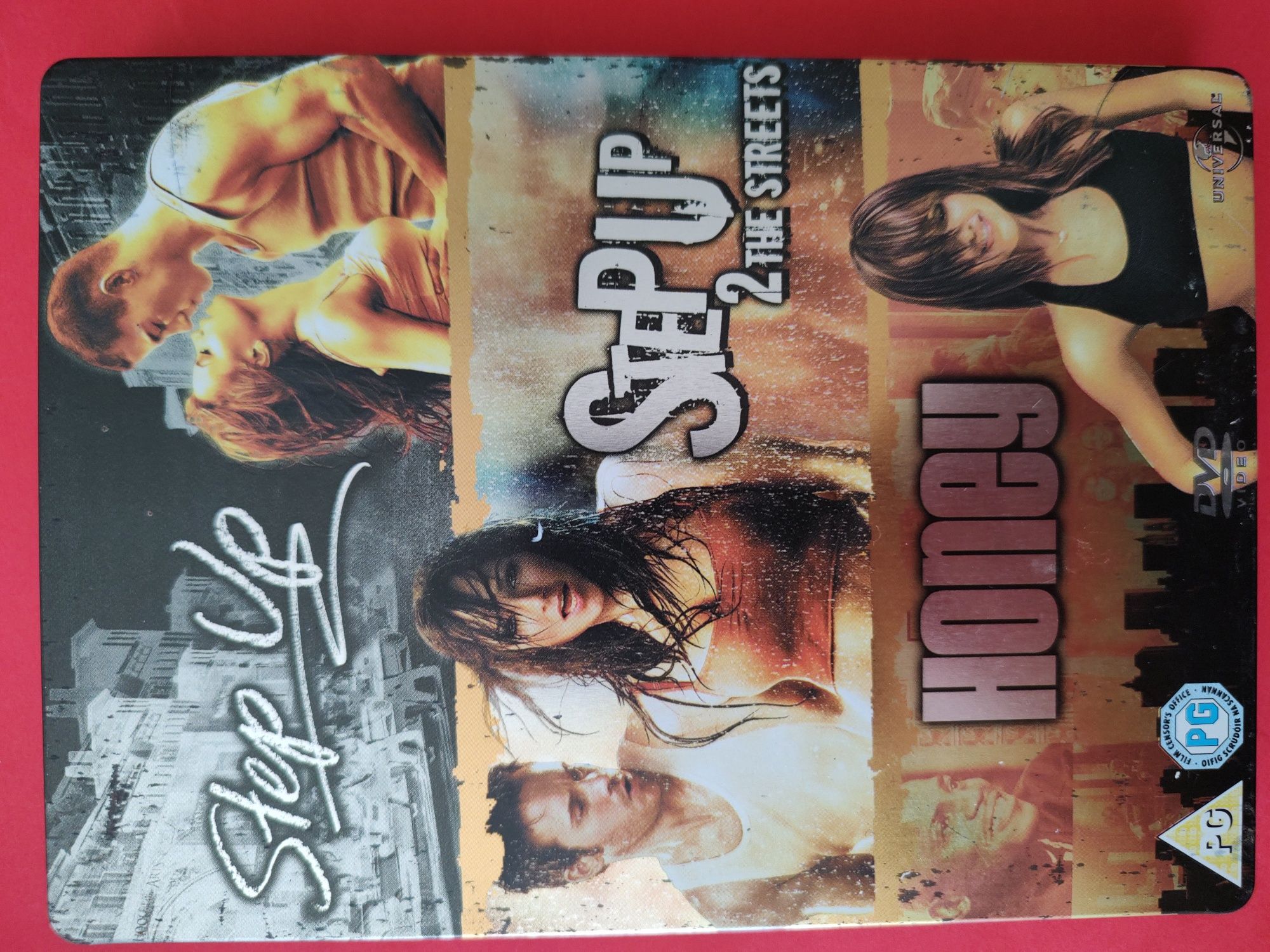Step up/Step up2/Honey 3 dvd hip hop taniec Metallbox j.angielski