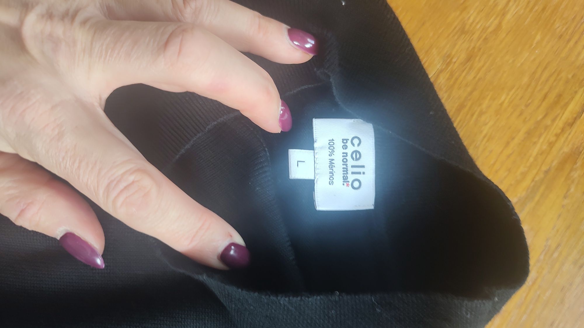 Czarny półgolf Marcin Celio 100 % wełna merino