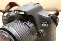 Aparat lustrzanka Canon EOS 1300d + obiektyw 18-55mm