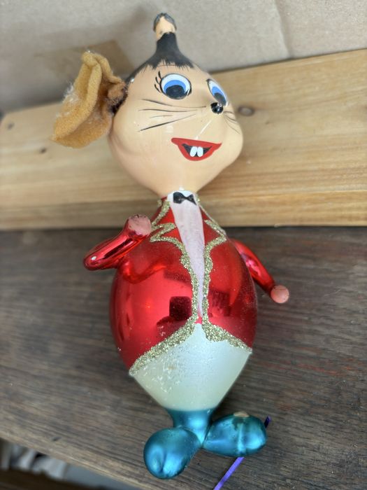 Ratinho pendente arvore Natal antigo