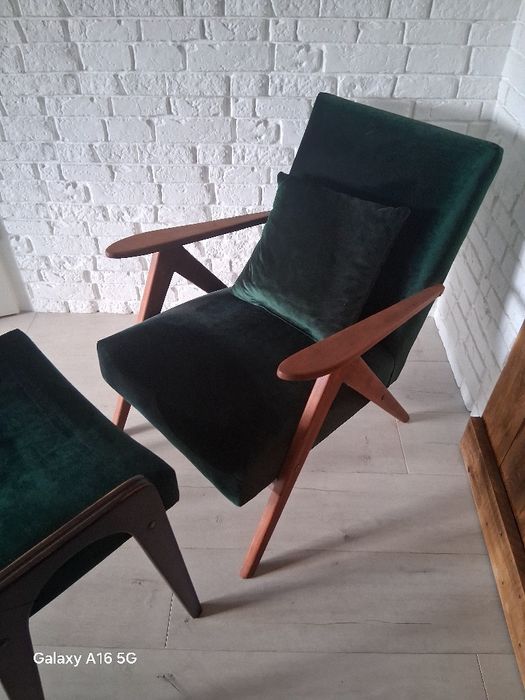 Fotel z podnóżkiem