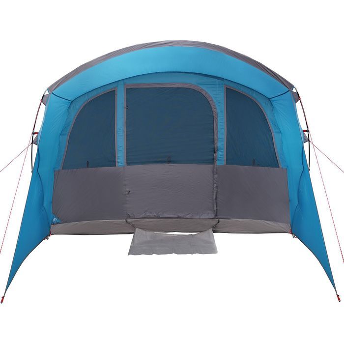 Namiot Rodzinny z Okienkami Tunel Niebieski dla 8 Osób Wodoodporny