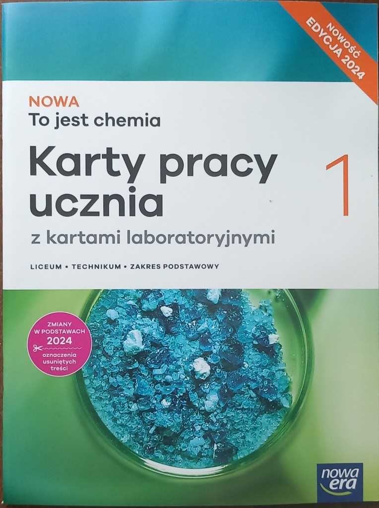 NOWA To jest chemia 1 Karty pracy ucznia zakres podstawowy edycja 2024