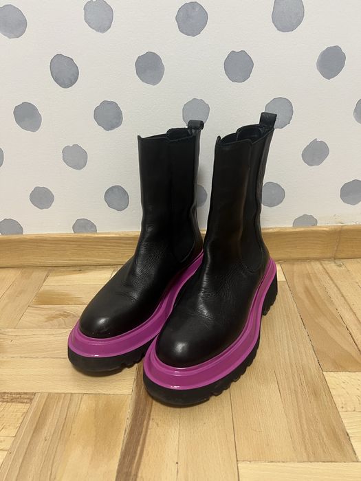 Шкіряні Черевики челсі жіночі 38 розмір