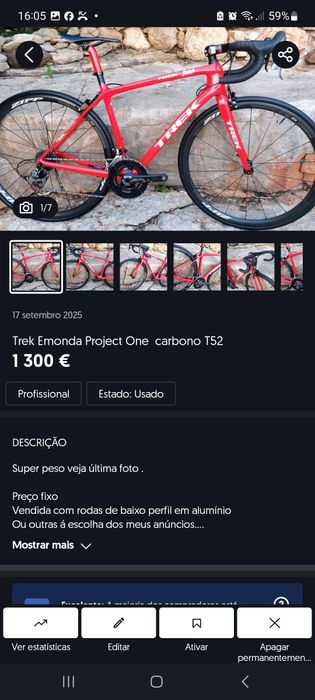 Peças acessórios e bicicletas