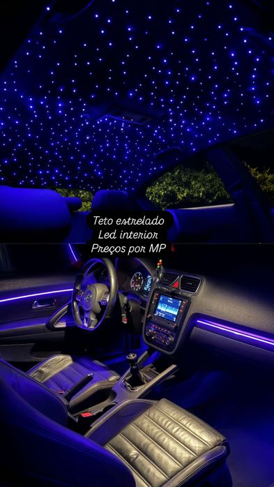 Instalaçao de teto estrelado e leds