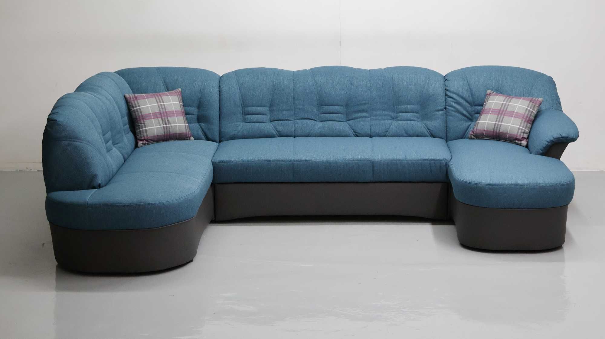 TBR Nowy NIEMIECKI narożnik U funkcja spania, rogówka, kanapa sofa tka