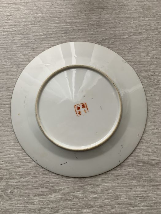 prato porcelana chinesa pintado a mao