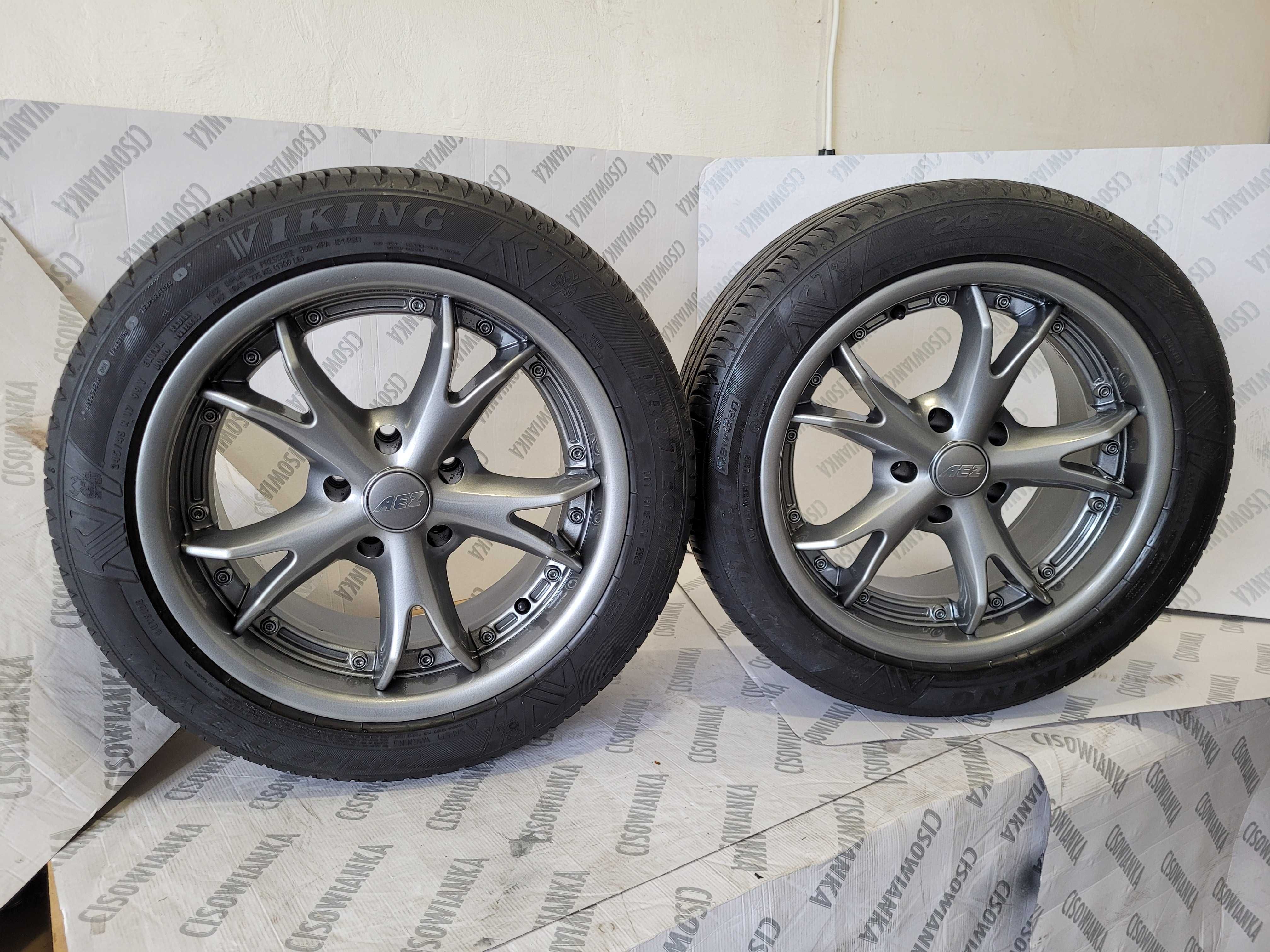 4szt kultowych Felg AEZ Zeus 18"/8,5J 5x120 Et 16 rant z oponami