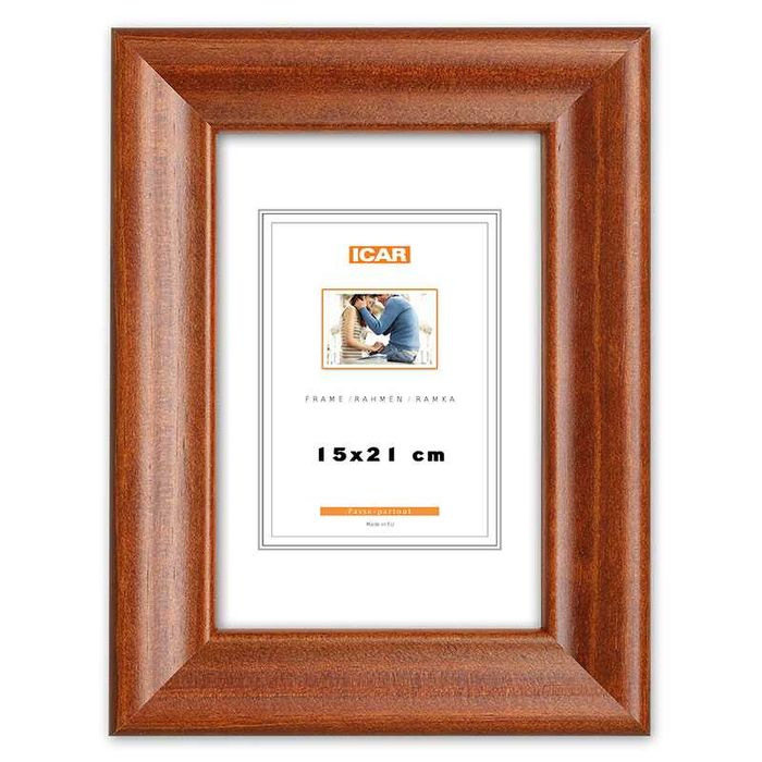 Ramka drewniana CIEMNY BRĄZ - Icar DRL B 3 brązowy ciemny 15x21