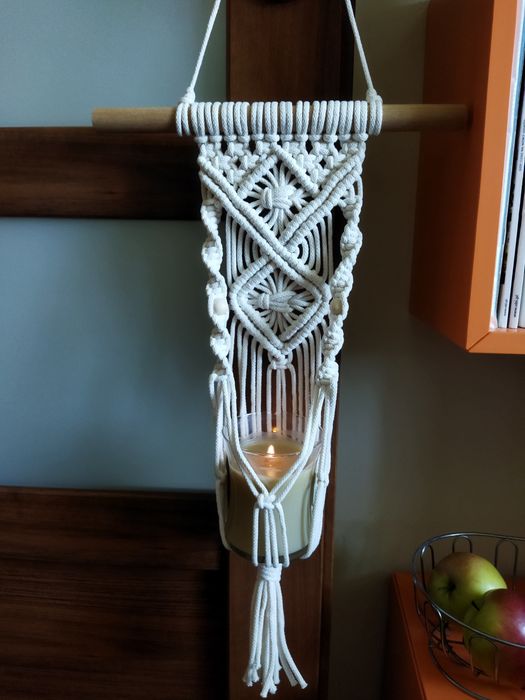 Lampion boho / kwietnik / makrama / na prezent