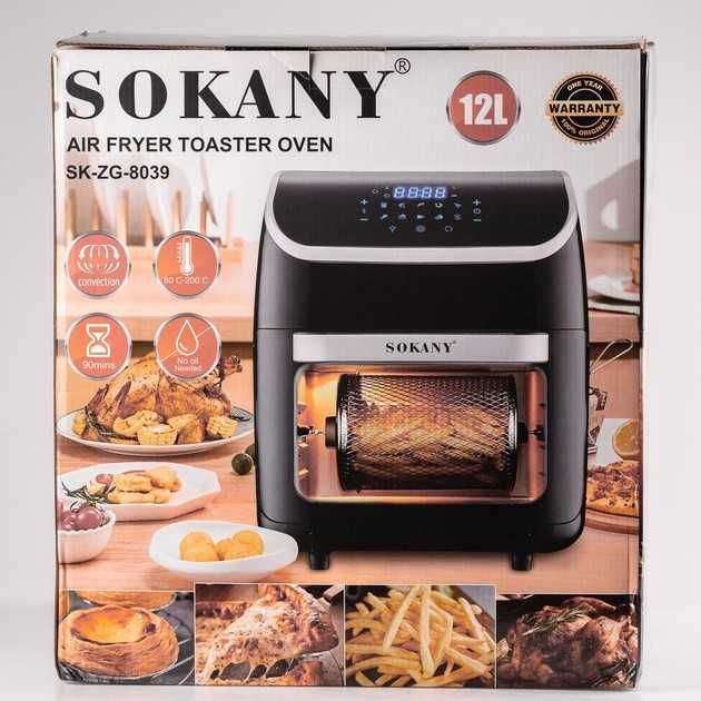Аэрофритюрница Sokany SK-8039 мультипечь аэрогриль сенсор 2500 Вт 14 л