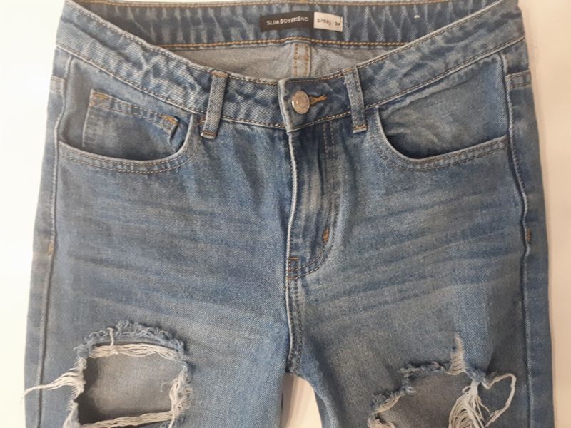 OKAZJA jeansy spodnie vintage high mom wiosna lato XS 34 32