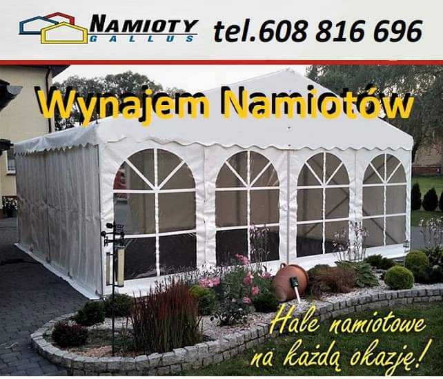 Wynajem namiotów, Hale, Imprezy okolicznościowe, Komunie, Urodziny