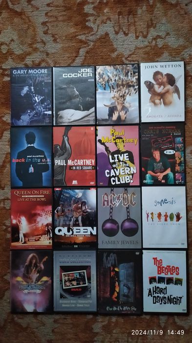Продам DVD диски кино и музыка.Остатки