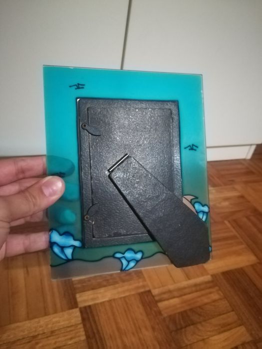 Moldura em vidro golfinho