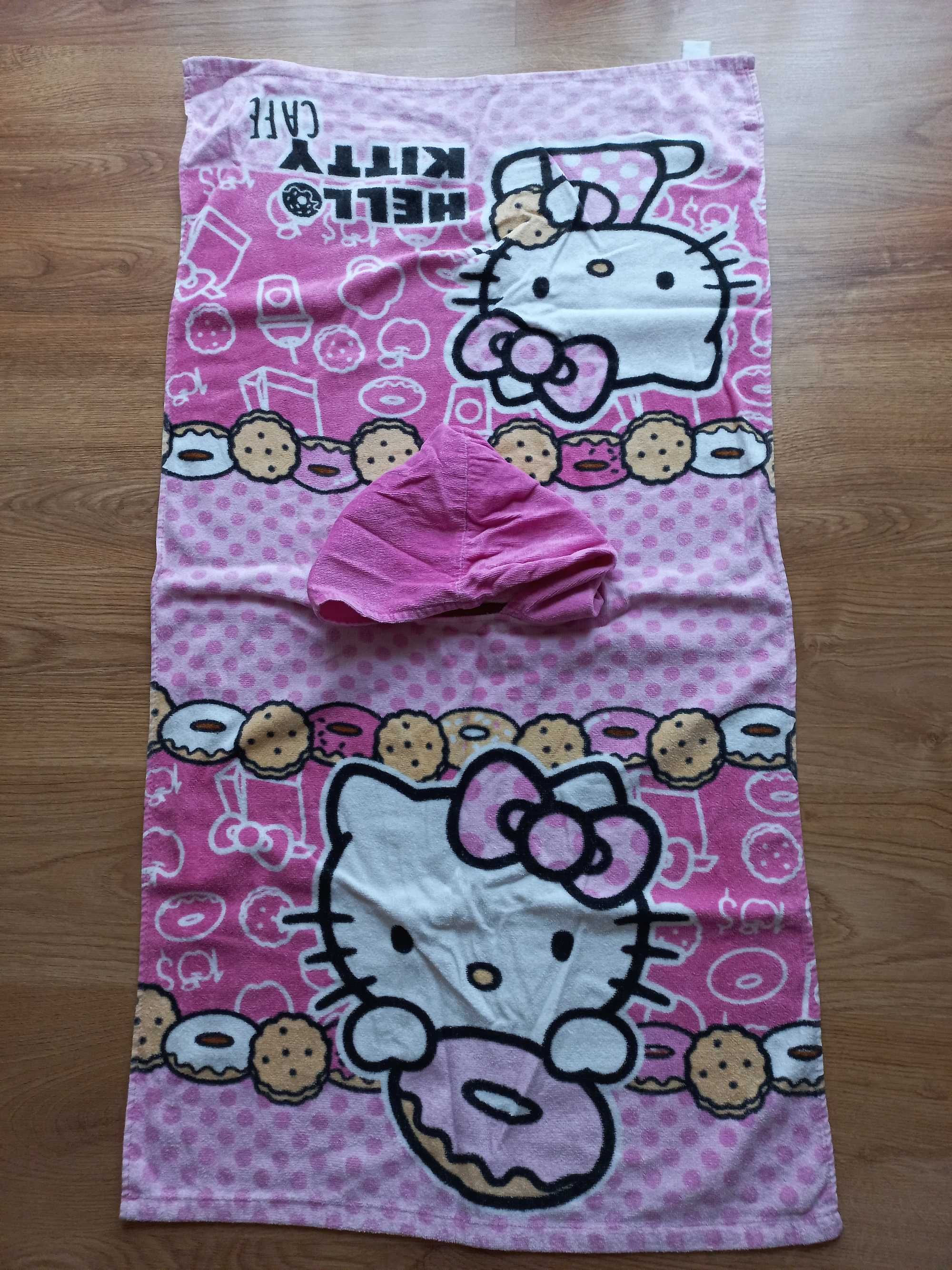 Ręcznik z kapturem ponczo Hello Kitty