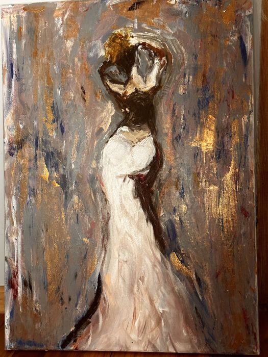 Obraz malowany ręcznie abstrakcja