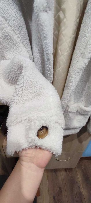 Шуба штучна біла