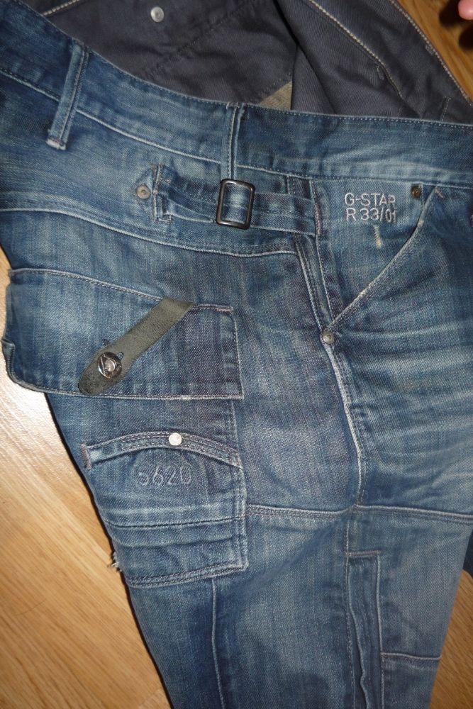 Spodnie męskie jeans roz XL * G Star Raw Denim 3301 model 5620