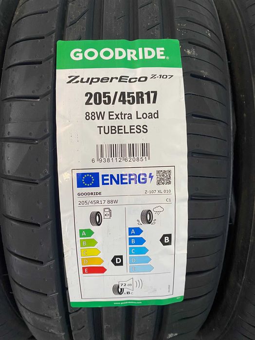 4x 205/45 R17 88W Goodride ZuperEco Z107 z 2025r NOWE! Rant ochronny