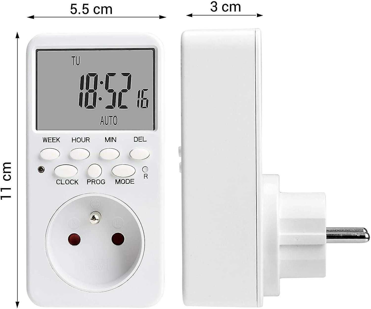 Nowe cyfrowe programowalne gniazdo NICREW/timer/dla domu/1278