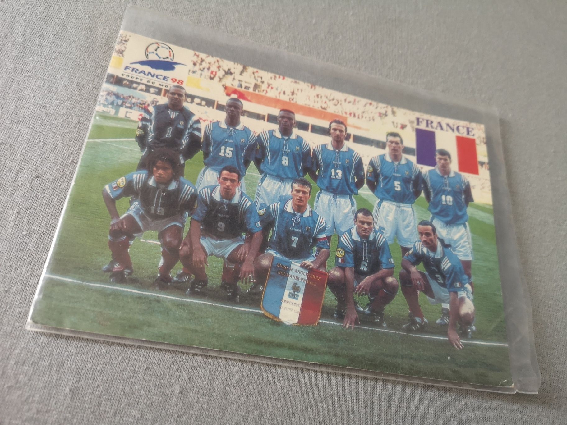 Pocztówka mundial 1998 Reprezentacja Francji