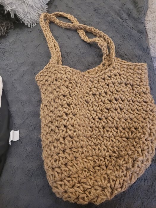 Torba jutowa handmade Nowa