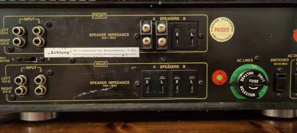 Końcówka mocy, PreAmp przedwzmacniacz PIONEER  QC,QM-800A. Vintage