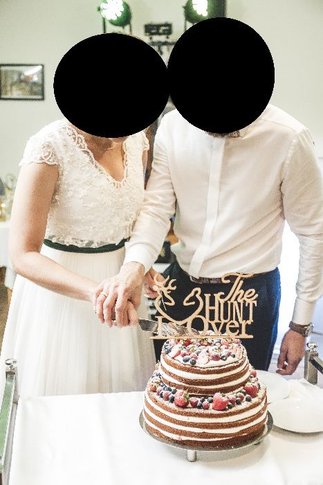 Suknia ślubna styl rustykalny - stan idealny!