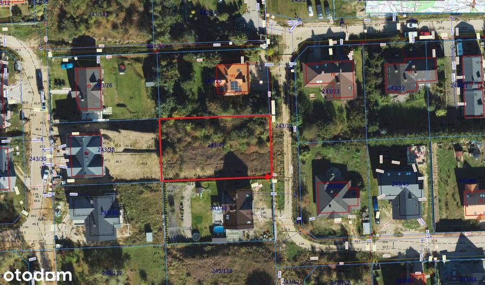 Działka budowlana 921 m² – Juszkowo, media w granicy, piękny widok