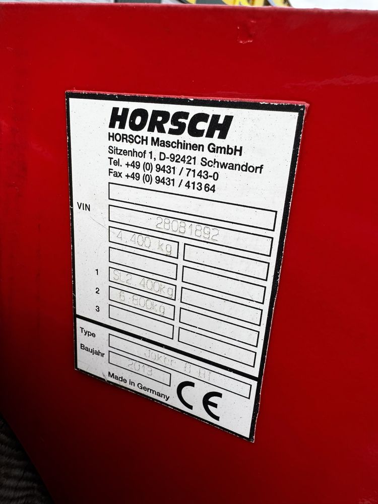 Продам Horsch Joker 8rt.  2013 рік