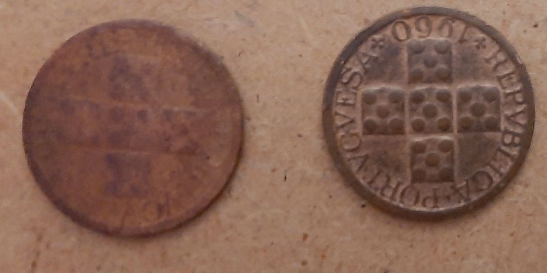Moeda X Centavos Portugal Anos 1955 e 1960