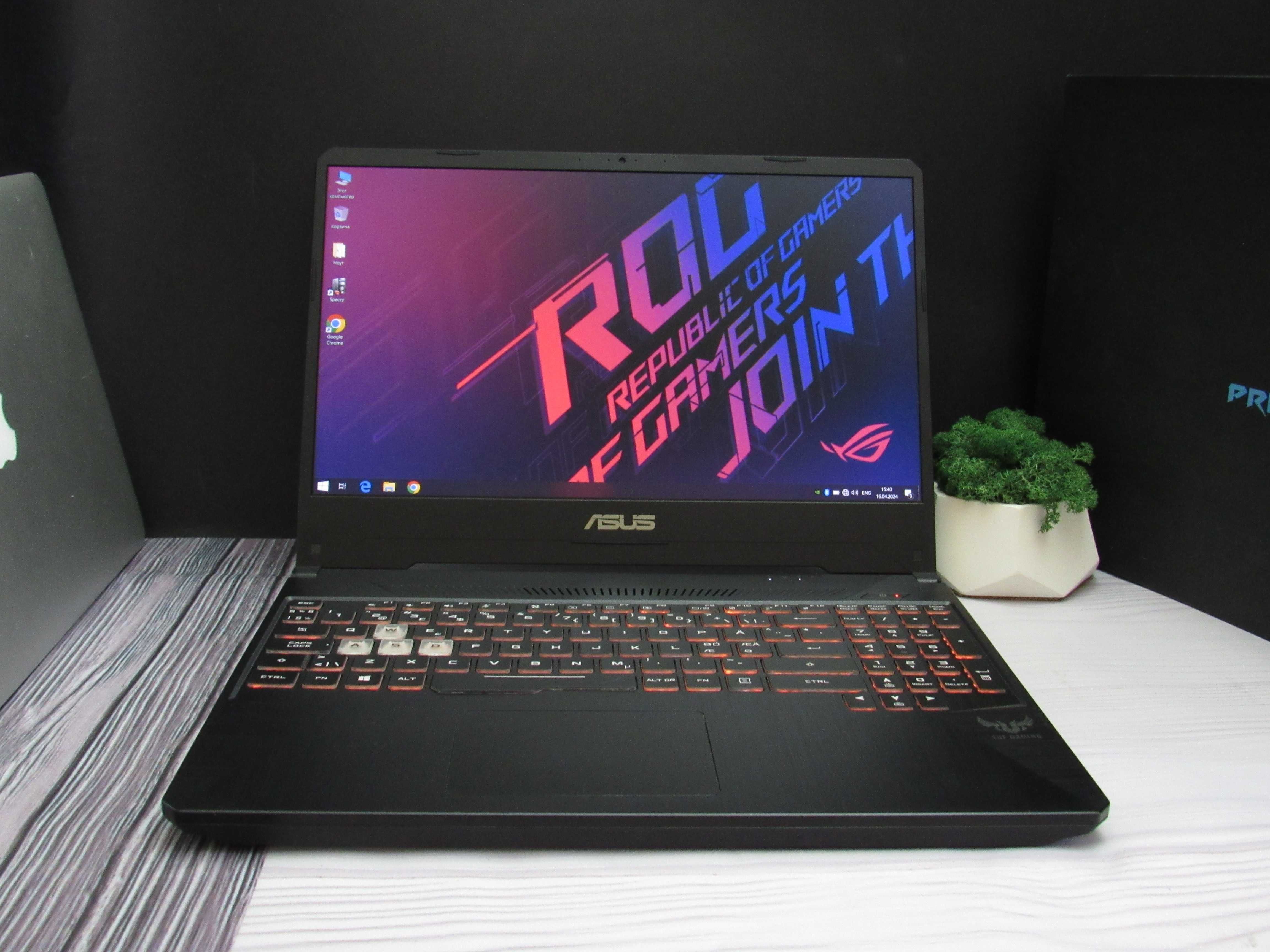 Игровой ноутбук ASUS TUF/R5-3550H/RTX 2060/IPS FHD/16GB/512 NVME