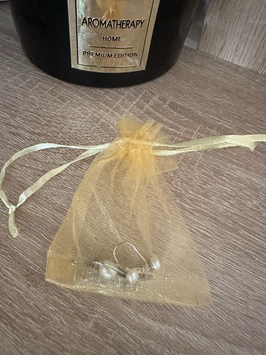 Серебрянный набор, натуральный жемчуг,серьги с жемчугом