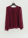 Elegancka burgundowa bluzka Life Zime
