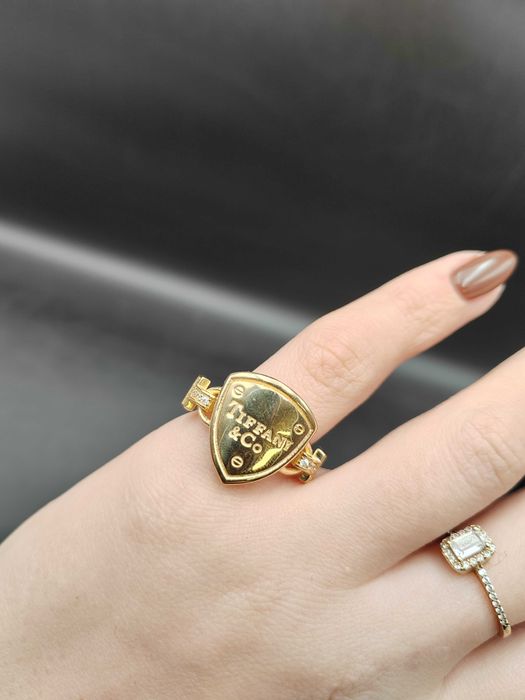NOWY Złoty Pierścionek Tiffany r14 / Złot o585