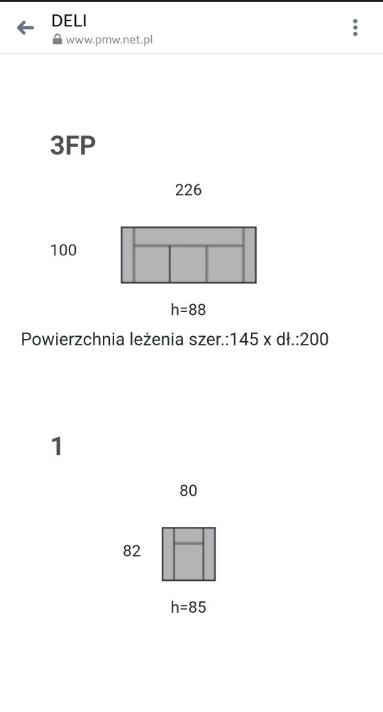 Kanapa i pufa PMW