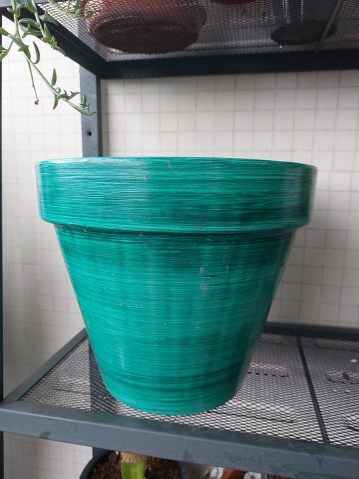 Vaso em cerâmica, 21x24,5cm, novo