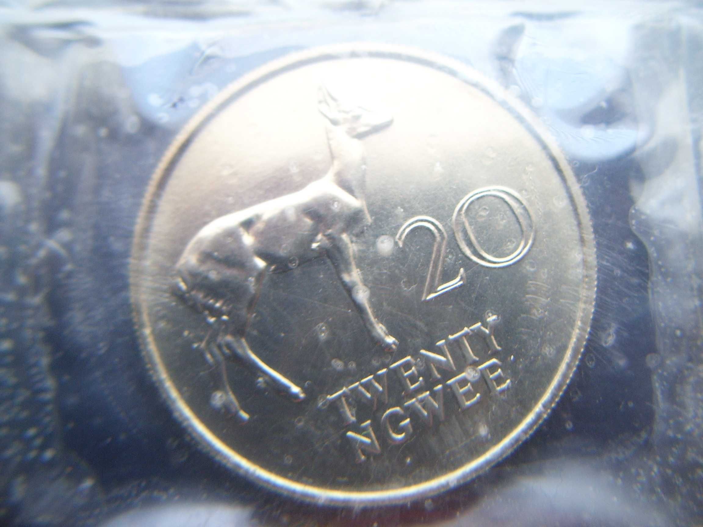 Stare monety Zambia rocznik 1968 stan menniczy
