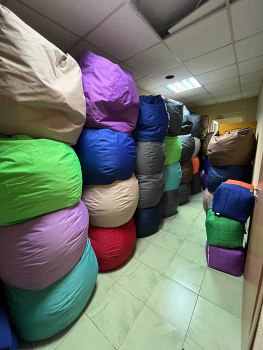 Крісло-м'яч, крісло-груша, безкаркасні меблі напряму з виробництва